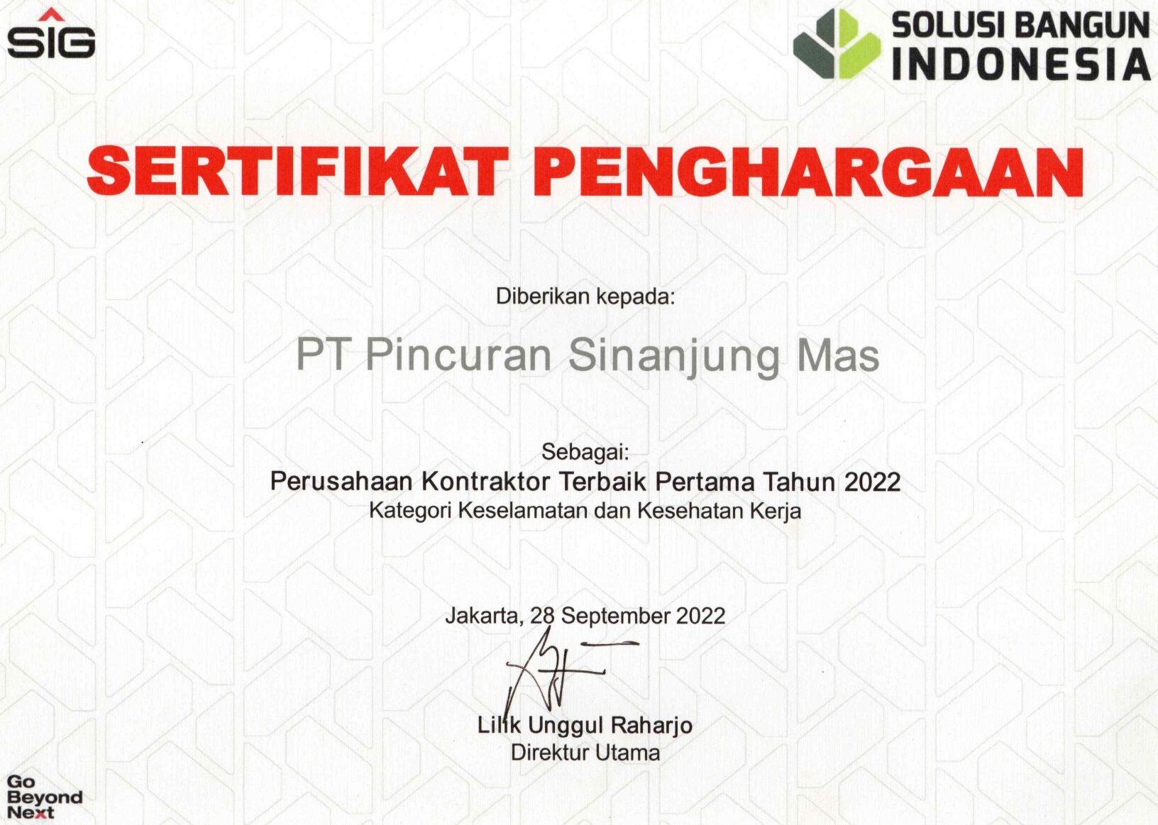 Best Contractor SBI 2022