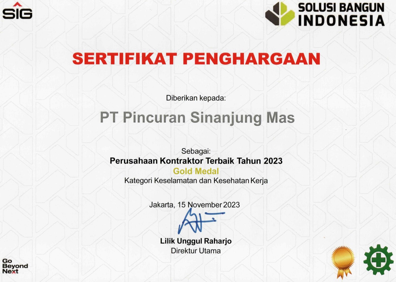 Best Contractor SBI 2023